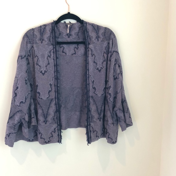 FREE PEOPLE purple kimono, size XS - Picture 1 of 6